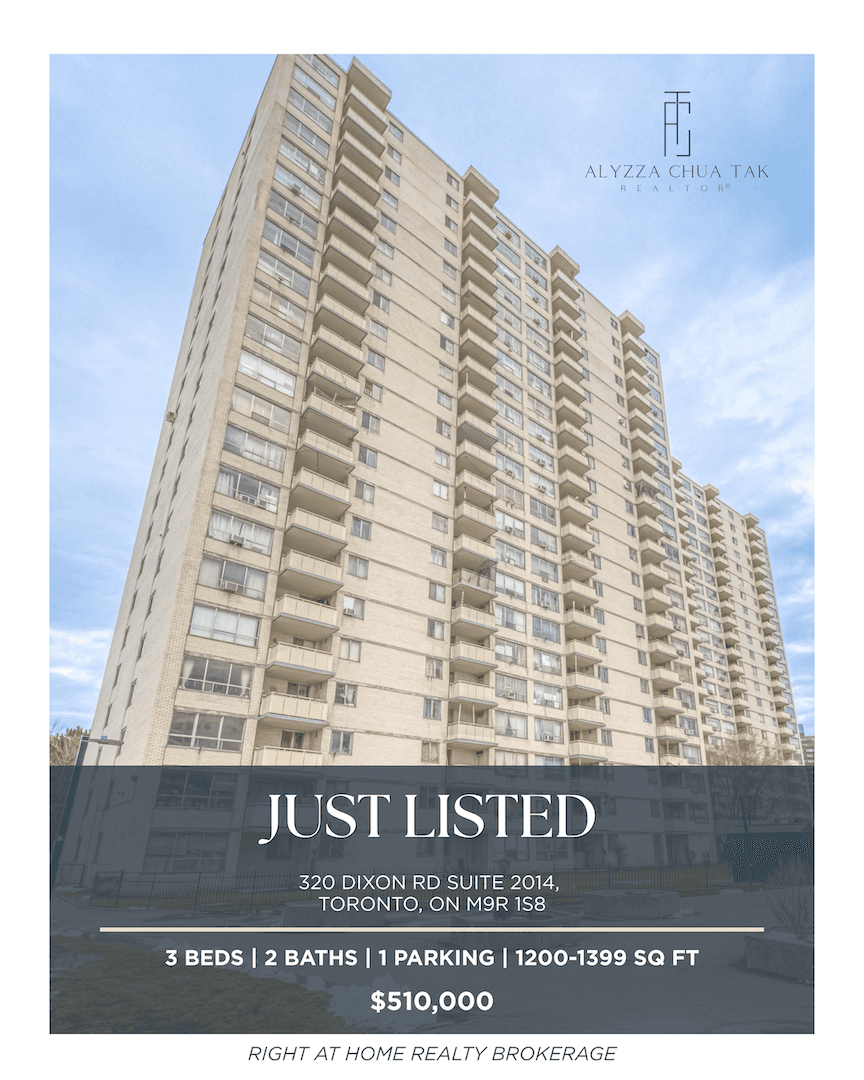 Just listed — 320 Dixon Road Suite 2014, Toronto